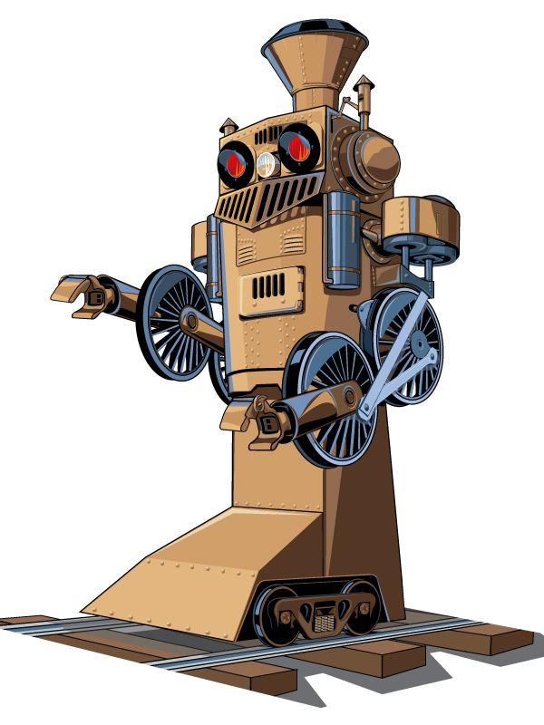 Robot #2 – Train-bot av Steph Doyle